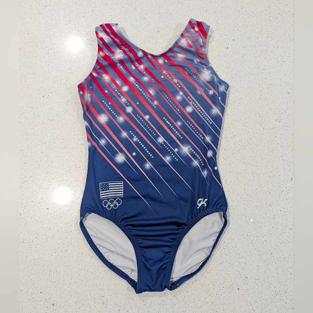 OFFICIAL TEAM USA Competition GK Elite Gymnastics Leotard Small OLYMPIC REPLICA